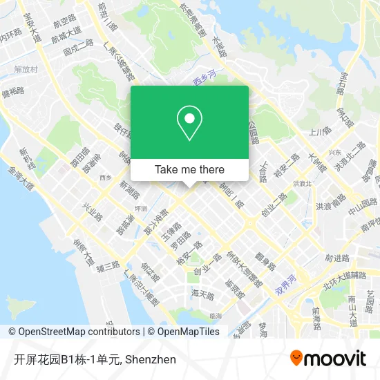 开屏花园B1栋-1单元 map