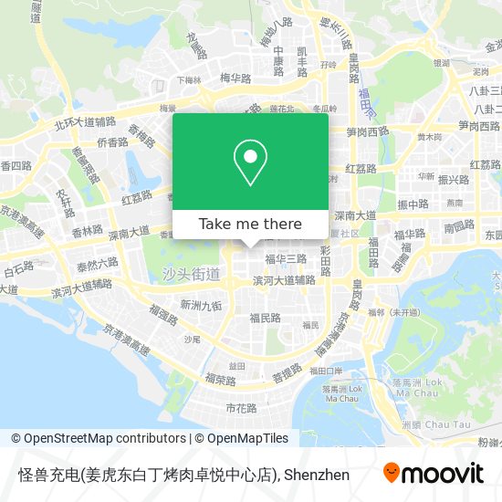 怪兽充电(姜虎东白丁烤肉卓悦中心店) map