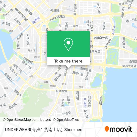 UNDERWEAR(海雅百货南山店) map