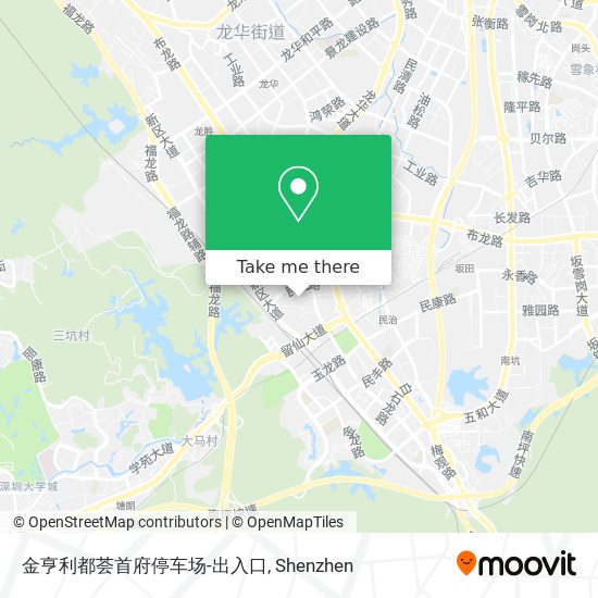 金亨利都荟首府停车场-出入口 map
