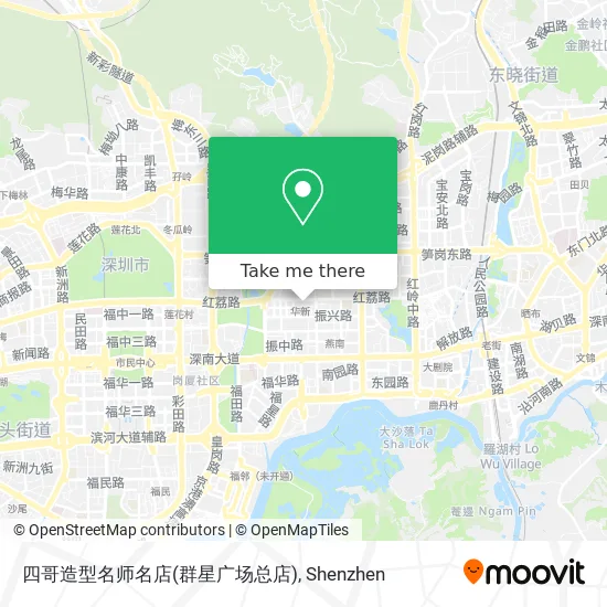 四哥造型名师名店(群星广场总店) map