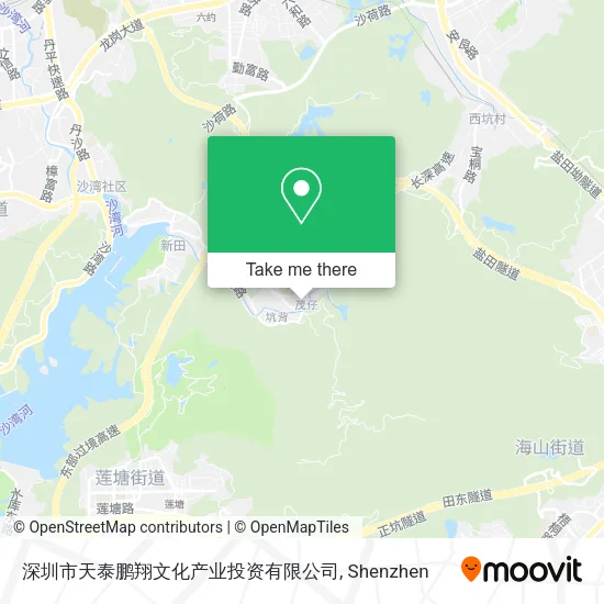 深圳市天泰鹏翔文化产业投资有限公司 map