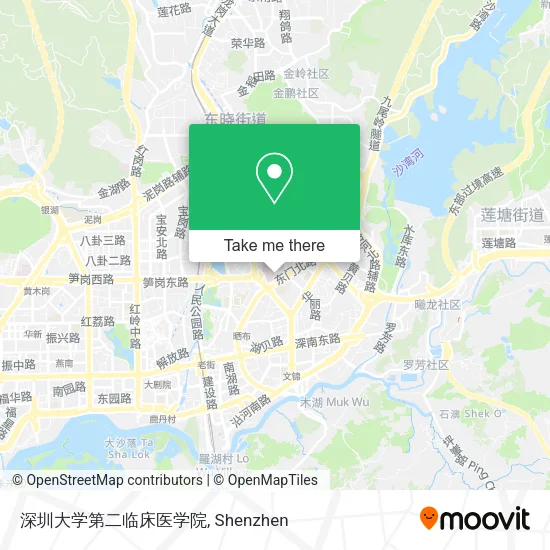 深圳大学第二临床医学院 map