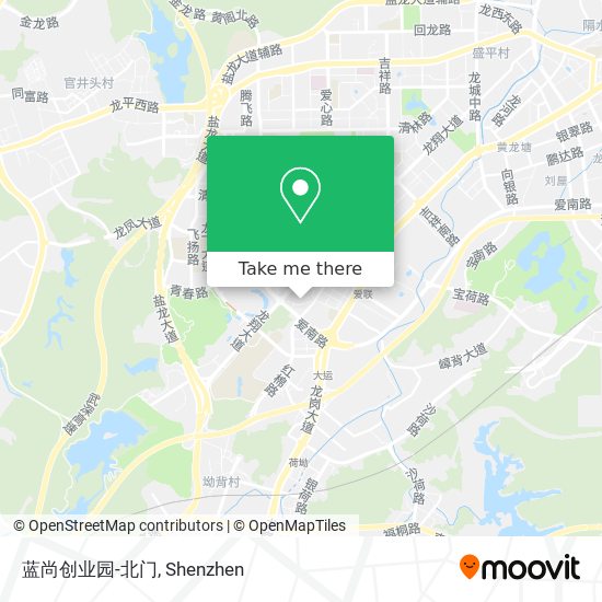蓝尚创业园-北门 map