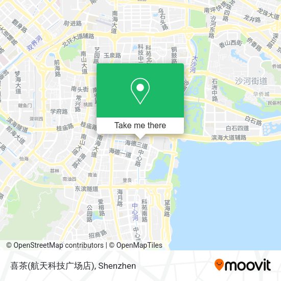 喜茶(航天科技广场店) map