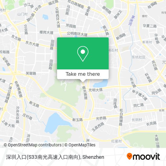 深圳入口(S33南光高速入口南向) map