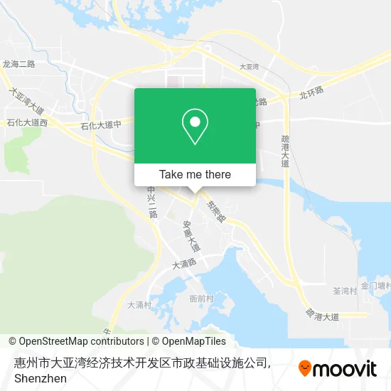 惠州市大亚湾经济技术开发区市政基础设施公司 map