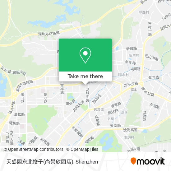 天盛园东北饺子(尚景欣园店) map