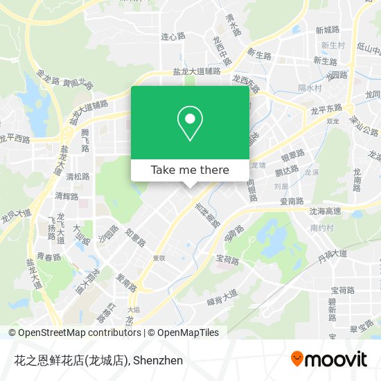 花之恩鲜花店(龙城店) map