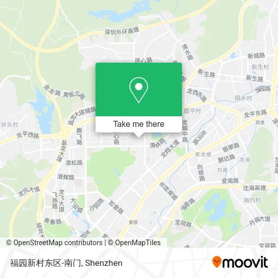 福园新村东区-南门 map