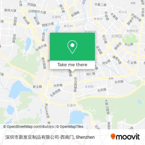深圳市新发豆制品有限公司-西南门 map