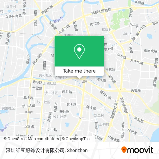 深圳维豆服饰设计有限公司 map