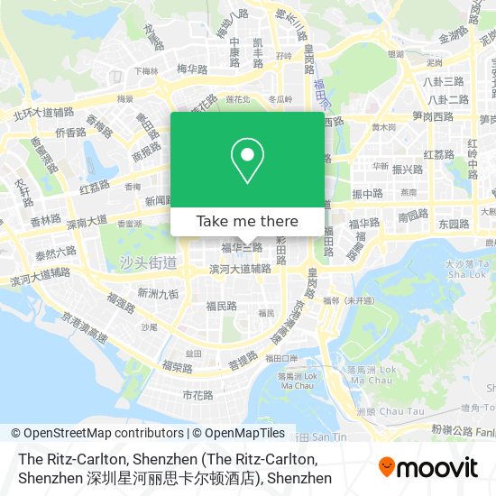The Ritz-Carlton, Shenzhen map