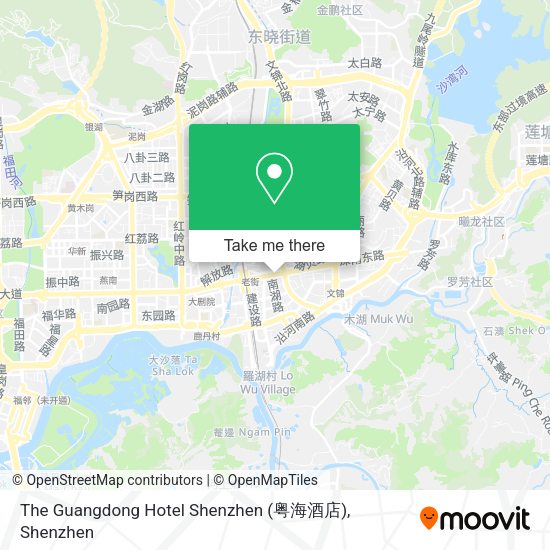 The Guangdong Hotel Shenzhen (粤海酒店) map