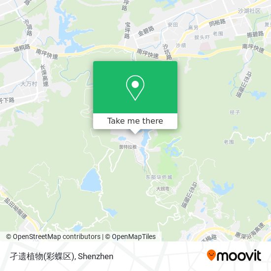 孑遗植物(彩蝶区) map
