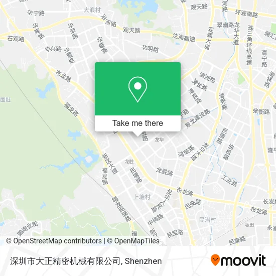 深圳市大正精密机械有限公司 map