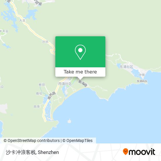 沙卡冲浪客栈 map