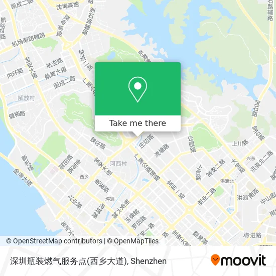 深圳瓶装燃气服务点(西乡大道) map