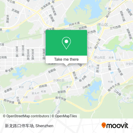 新龙路口停车场 map