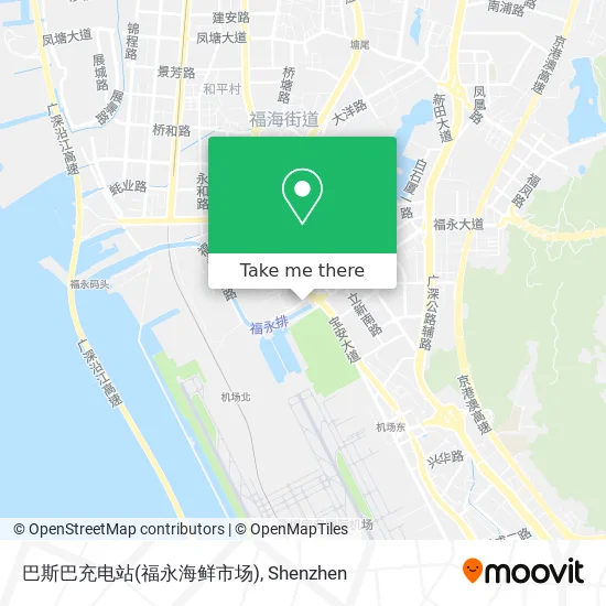 巴斯巴充电站(福永海鲜市场) map