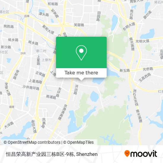 恒昌荣高新产业园三栋B区-9栋 map