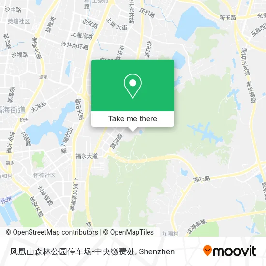 凤凰山森林公园停车场-中央缴费处 map