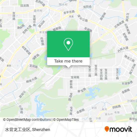 水背龙工业区 map