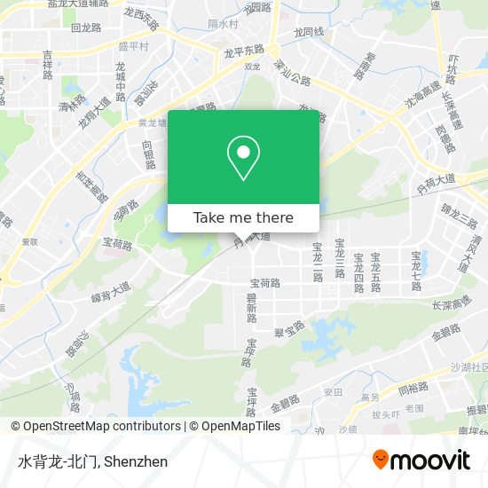 水背龙-北门 map