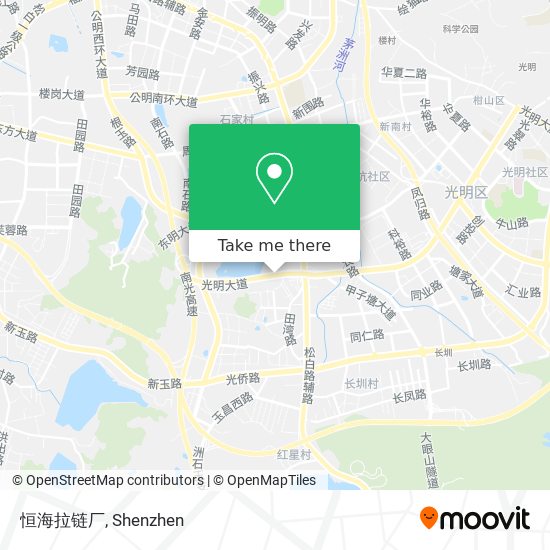 恒海拉链厂 map