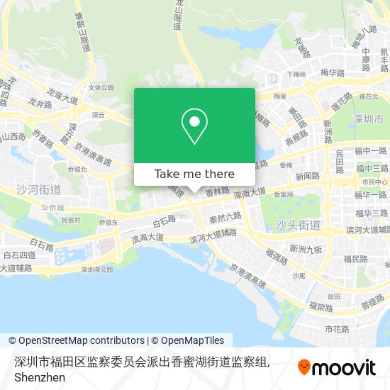 深圳市福田区监察委员会派出香蜜湖街道监察组 map