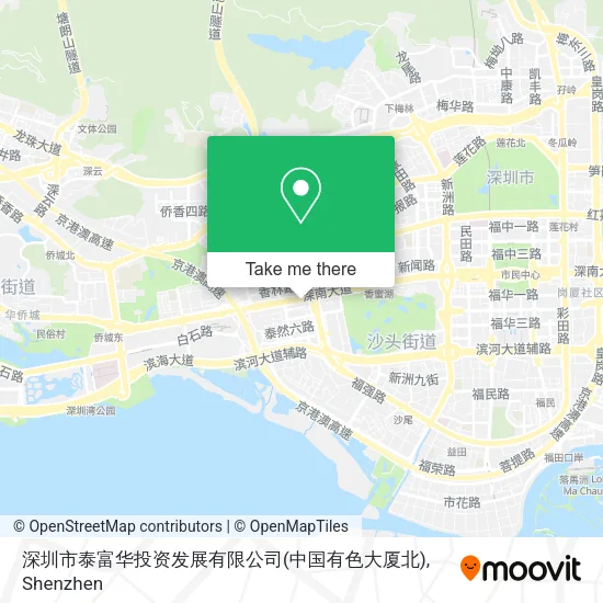 深圳市泰富华投资发展有限公司(中国有色大厦北) map