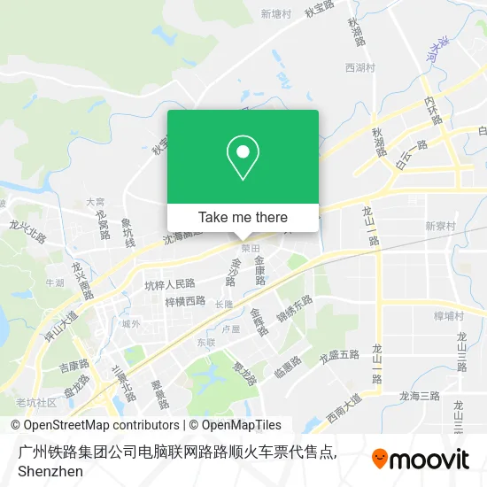 广州铁路集团公司电脑联网路路顺火车票代售点 map