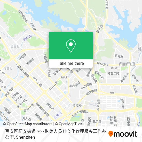 宝安区新安街道企业退休人员社会化管理服务工作办公室 map