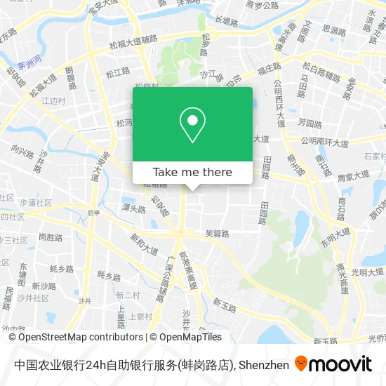 中国农业银行24h自助银行服务(蚌岗路店) map