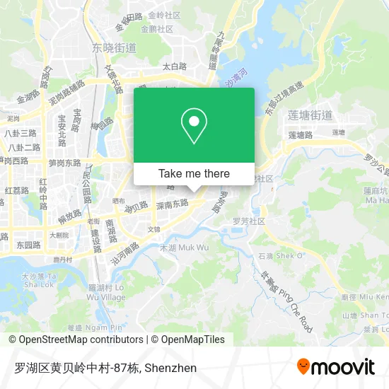 罗湖区黄贝岭中村-87栋 map