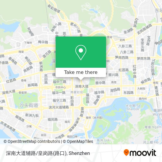 深南大道辅路/皇岗路(路口) map
