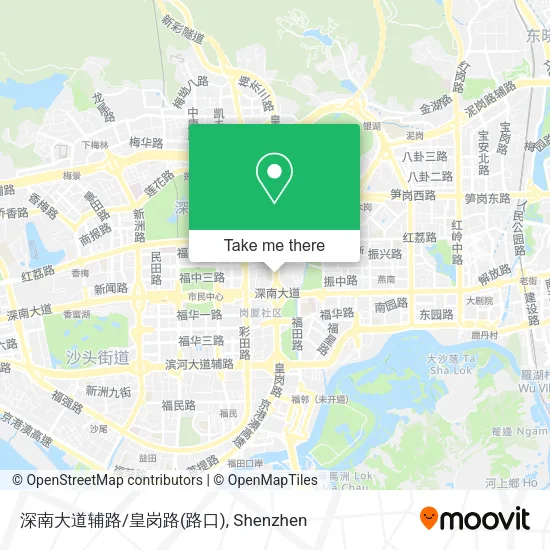 深南大道辅路/皇岗路(路口) map