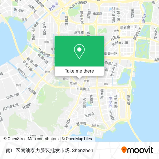 南山区南油泰力服装批发市场 map
