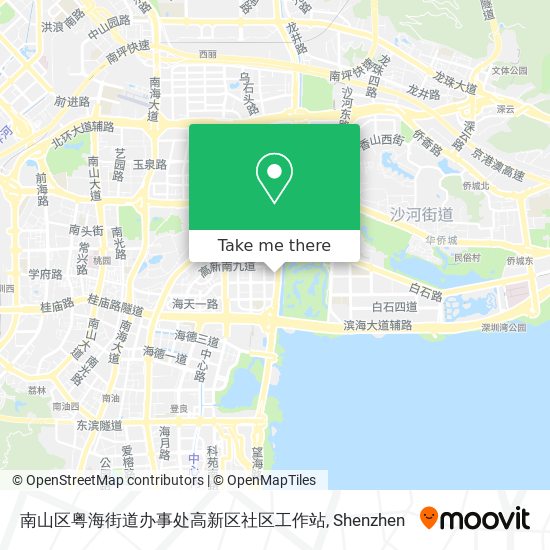 南山区粤海街道办事处高新区社区工作站 map