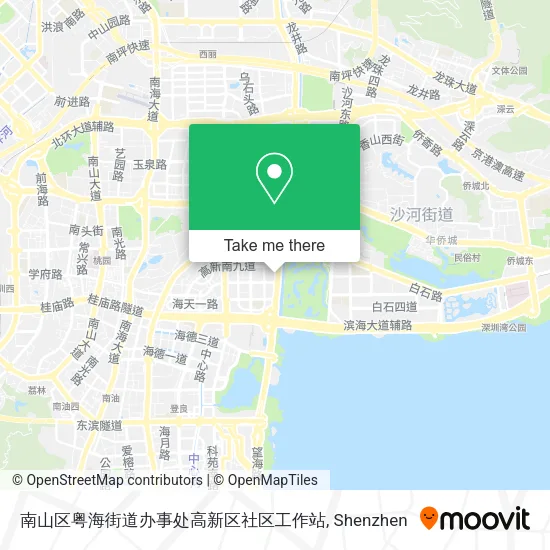 南山区粤海街道办事处高新区社区工作站 map