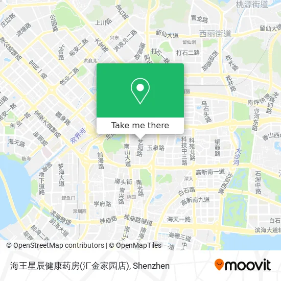 海王星辰健康药房(汇金家园店) map