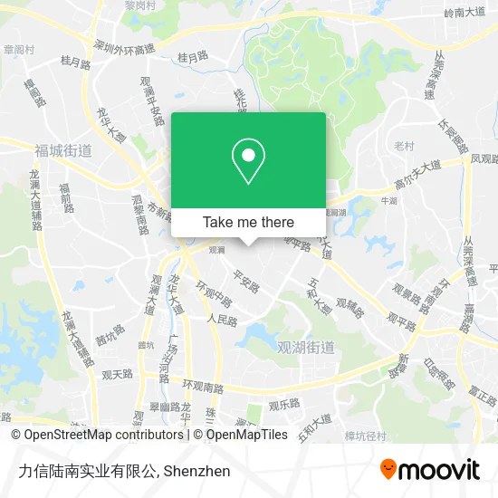 力信陆南实业有限公 map