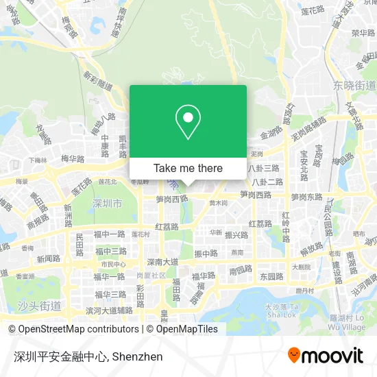 深圳平安金融中心 map