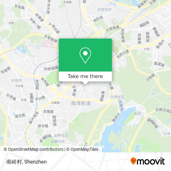 南岭村 map