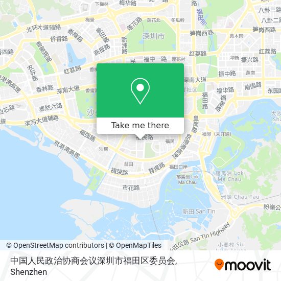 中国人民政治协商会议深圳市福田区委员会 map