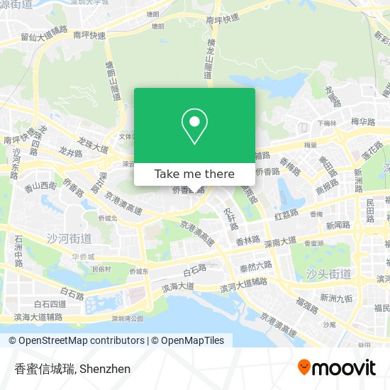 香蜜信城瑞 map
