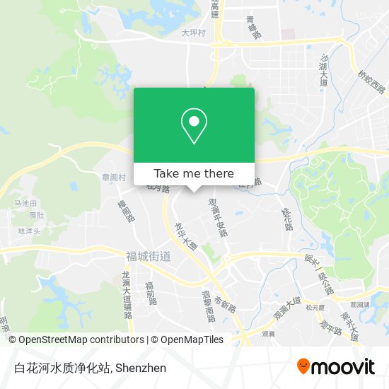 白花河水质净化站 map