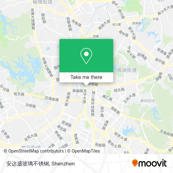 安达盛玻璃不锈钢 map