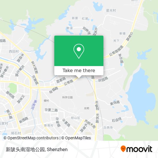 新陂头南湿地公园 map