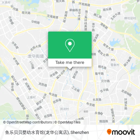 鱼乐贝贝婴幼水育馆(龙华公寓店) map